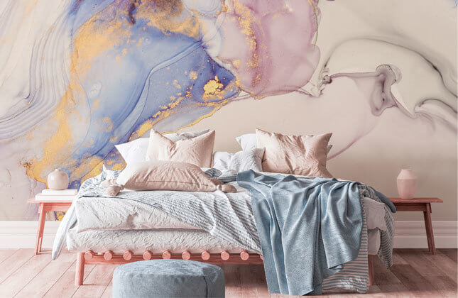 Bedroom pastel wall